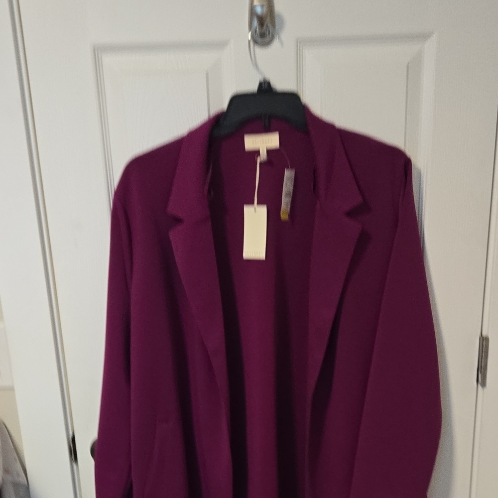 MELLODAY Rich Purple Blazer